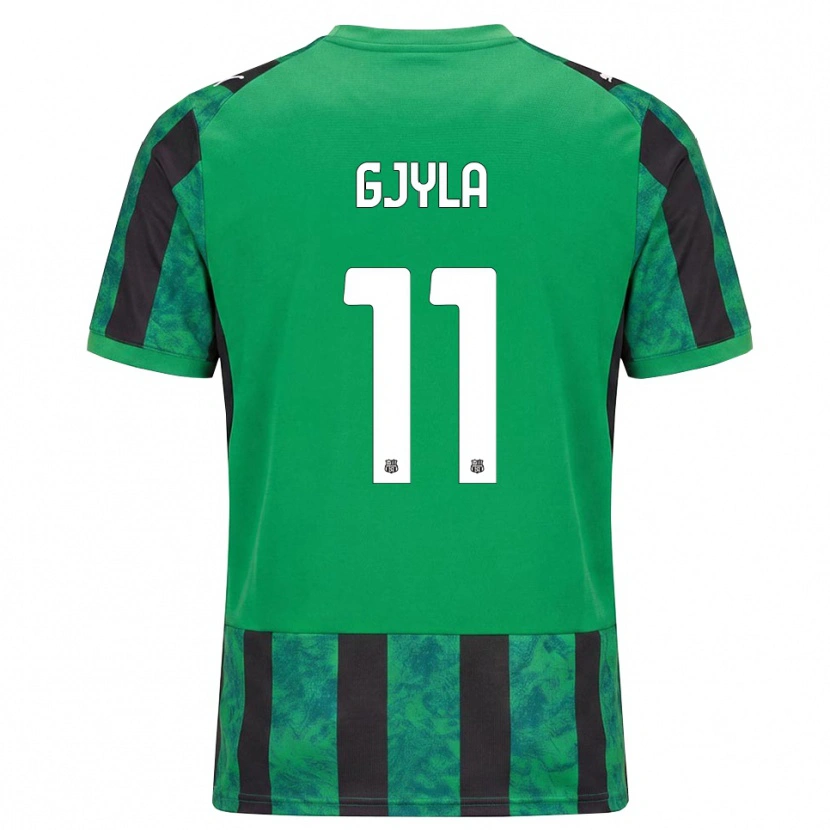 Danxen Dames Briajan Gjyla #11 Groen Zwart Wit Thuisshirt Thuistenue 2026/27 T-Shirt België