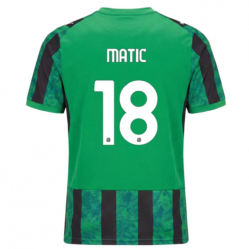Danxen Dames Nemanja Matić #18 Groen Zwart Wit Thuisshirt Thuistenue 2026/27 T-Shirt België