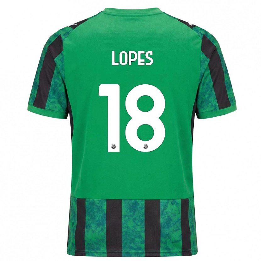 Danxen Dames Emerick Lopes #18 Groen Zwart Wit Thuisshirt Thuistenue 2026/27 T-Shirt België