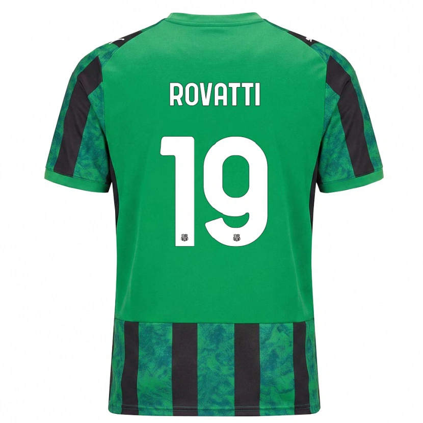 Danxen Dames Matteo Rovatti #19 Groen Zwart Wit Thuisshirt Thuistenue 2026/27 T-Shirt België