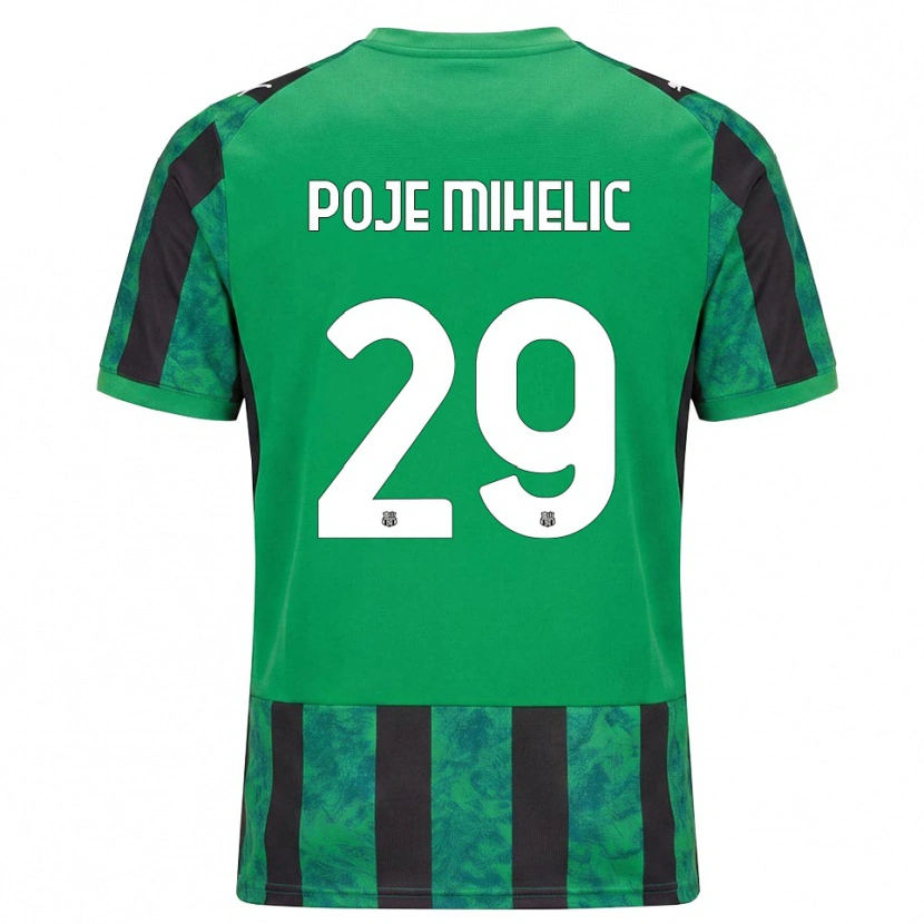 Danxen Dames Naja Poje Mihelič #29 Groen Zwart Wit Thuisshirt Thuistenue 2026/27 T-Shirt België
