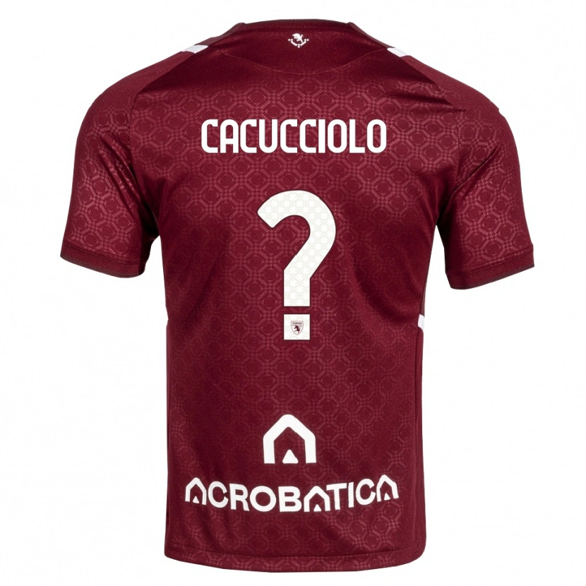 Danxen Dames Giulio Cacucciolo #0 Bordeauxrood Wit Thuisshirt Thuistenue 2026/27 T-Shirt België