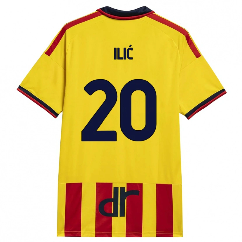 Danxen Dames Ivan Ilić #20 Geel Rood Thuisshirt Thuistenue 2026/27 T-Shirt België