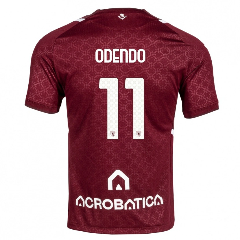 Danxen Dames Patrick Odendo #11 Bordeauxrood Wit Thuisshirt Thuistenue 2026/27 T-Shirt België