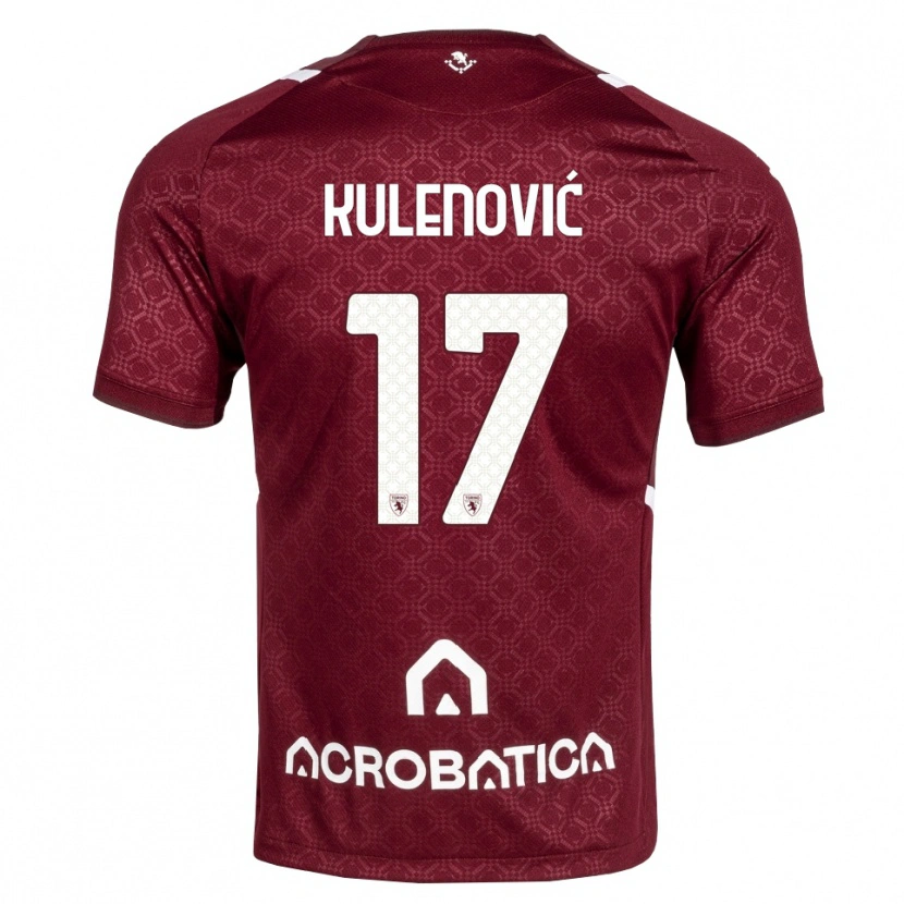 Danxen Dames Sandro Kulenović #17 Bordeauxrood Wit Thuisshirt Thuistenue 2026/27 T-Shirt België