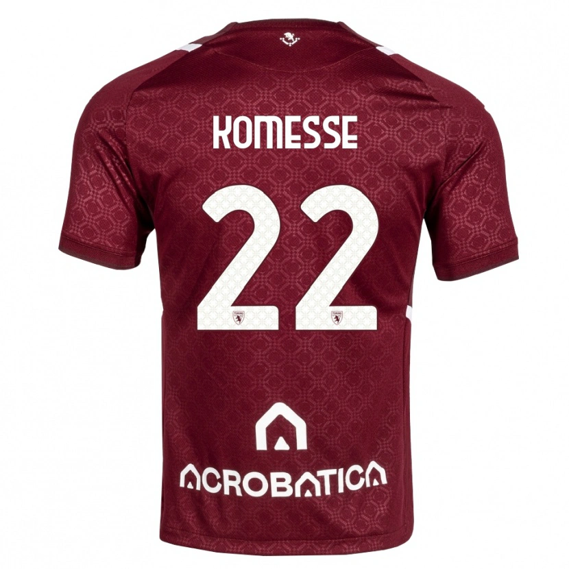 Danxen Dames Josias Sabone Komesse #22 Bordeauxrood Wit Thuisshirt Thuistenue 2026/27 T-Shirt België