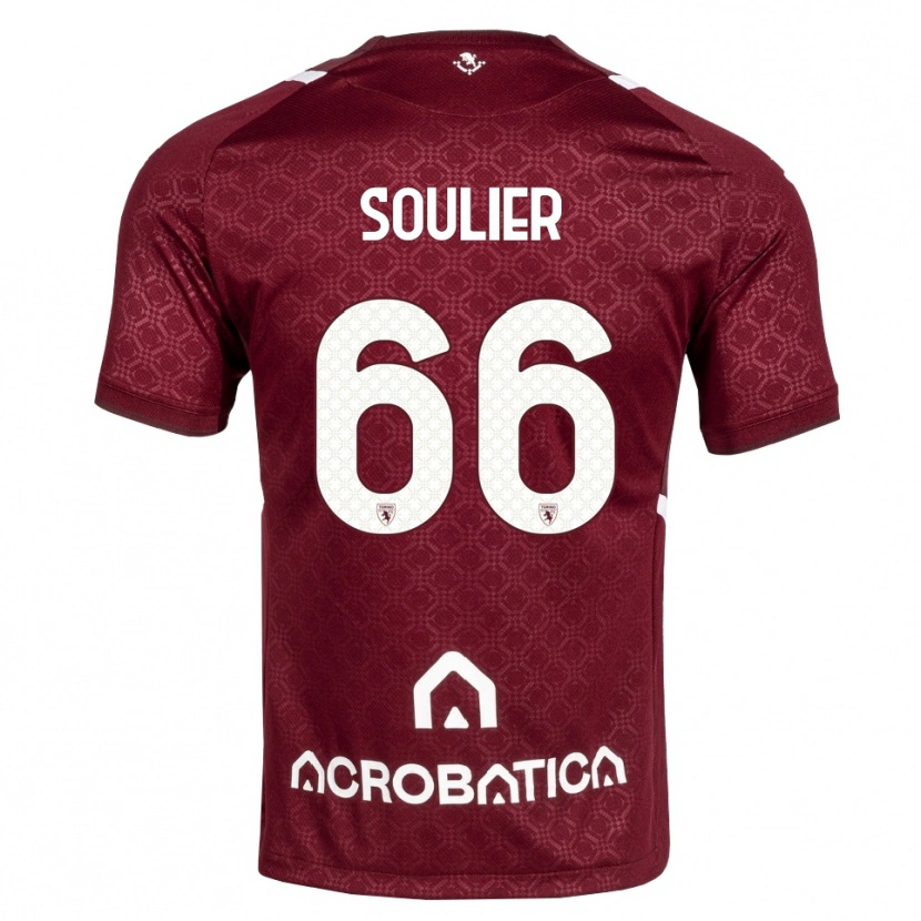 Danxen Dames Evan Soulier #66 Bordeauxrood Wit Thuisshirt Thuistenue 2026/27 T-Shirt België