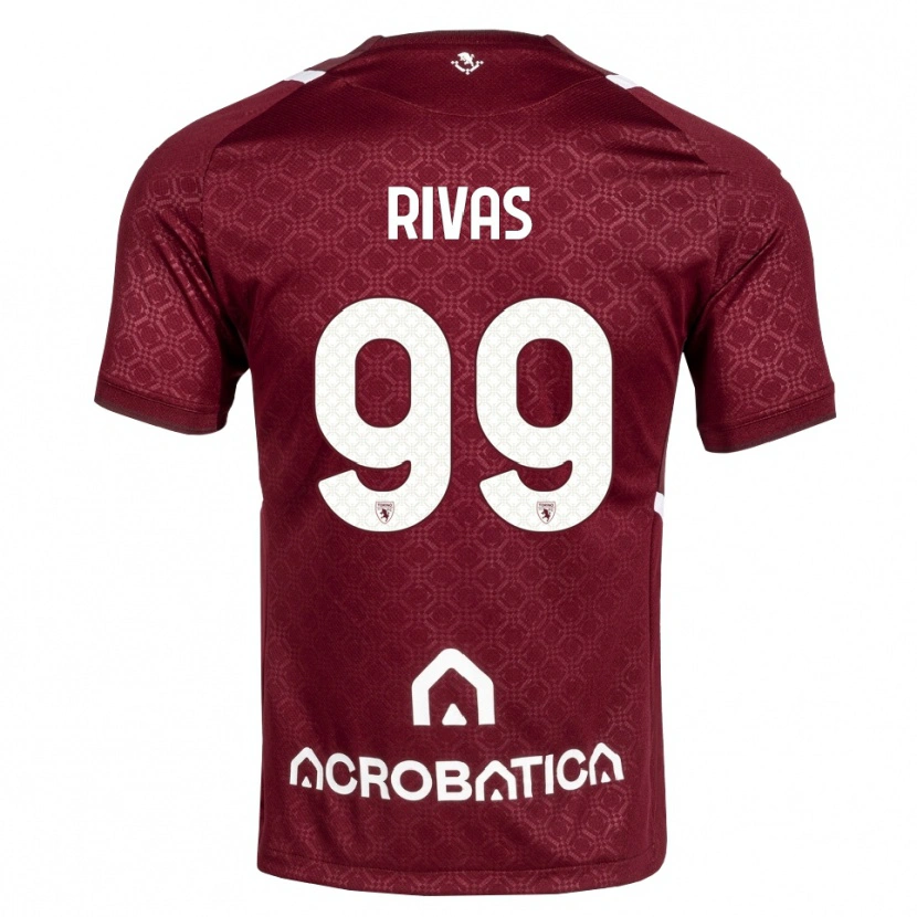 Danxen Dames Feder Rivas #99 Bordeauxrood Wit Thuisshirt Thuistenue 2026/27 T-Shirt België