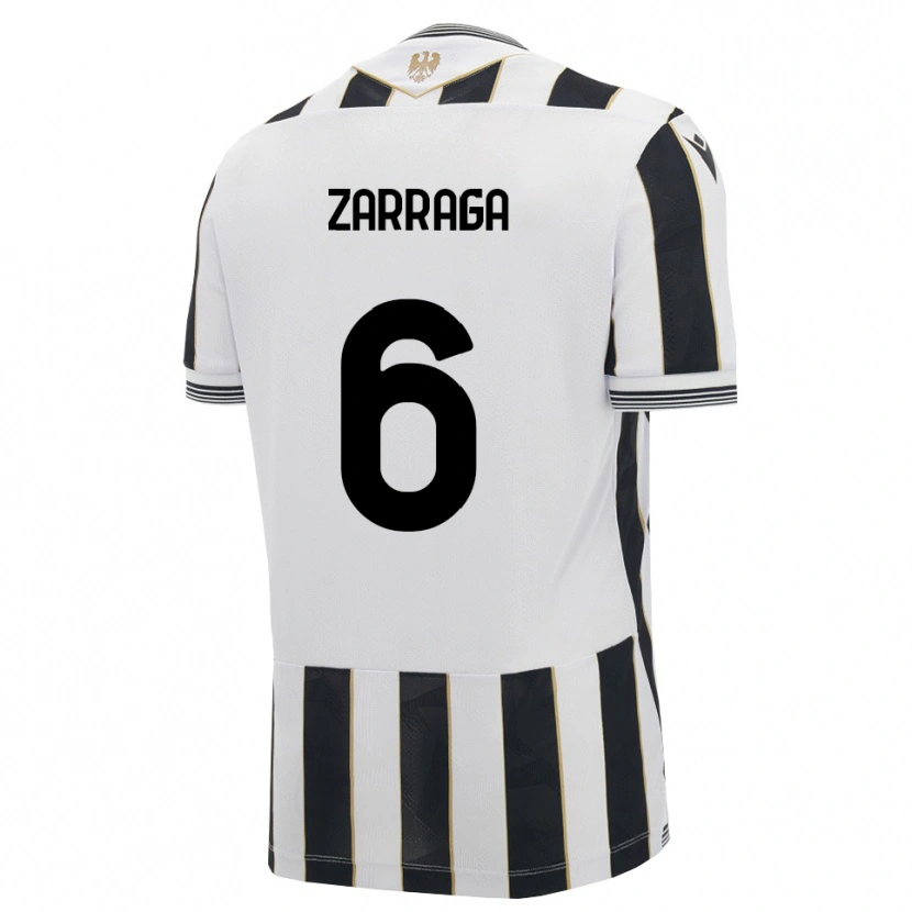 Danxen Dames Oier Zarraga #6 Zwart Wit Roze Thuisshirt Thuistenue 2026/27 T-Shirt België