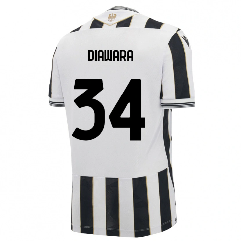 Danxen Dames Sekou Diawara #34 Zwart Wit Roze Thuisshirt Thuistenue 2026/27 T-Shirt België
