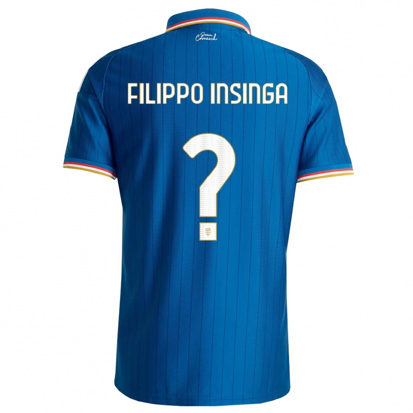 Danxen Dames Samuele Filippo Insinga #0 Blauw Wit Rood Thuisshirt Thuistenue 2026/27 T-Shirt België