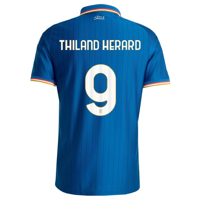Danxen Dames Robin Thiland-Herard #9 Blauw Wit Rood Thuisshirt Thuistenue 2026/27 T-Shirt België
