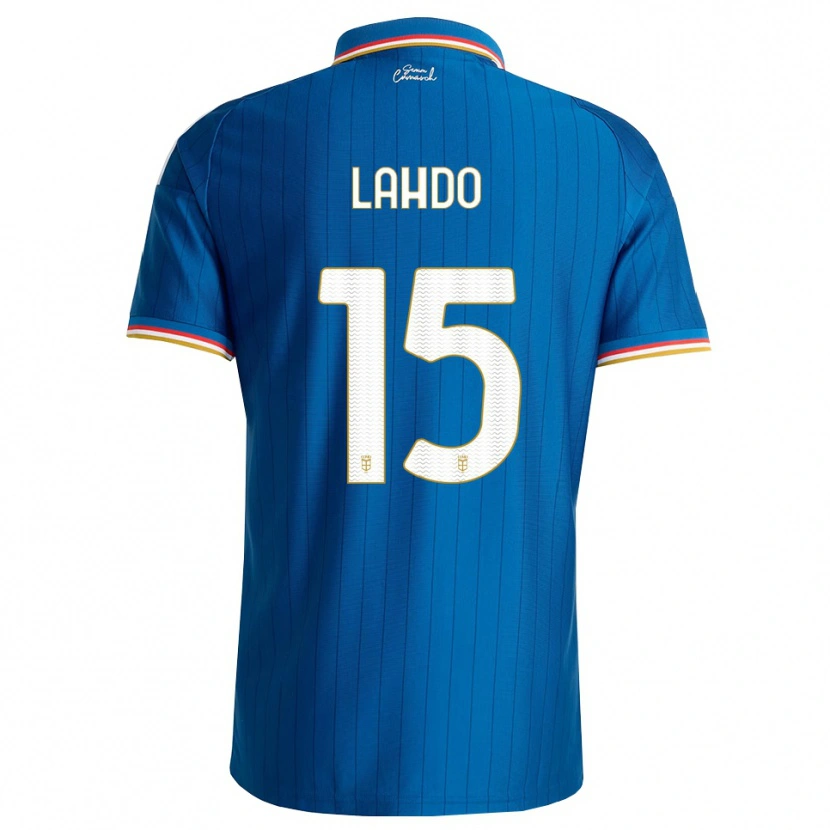 Danxen Dames Adrian Lahdo #15 Blauw Wit Rood Thuisshirt Thuistenue 2026/27 T-Shirt België