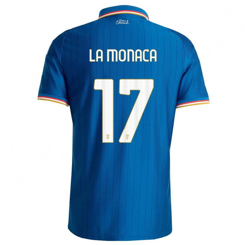 Danxen Dames Michael La Monaca #17 Blauw Wit Rood Thuisshirt Thuistenue 2026/27 T-Shirt België