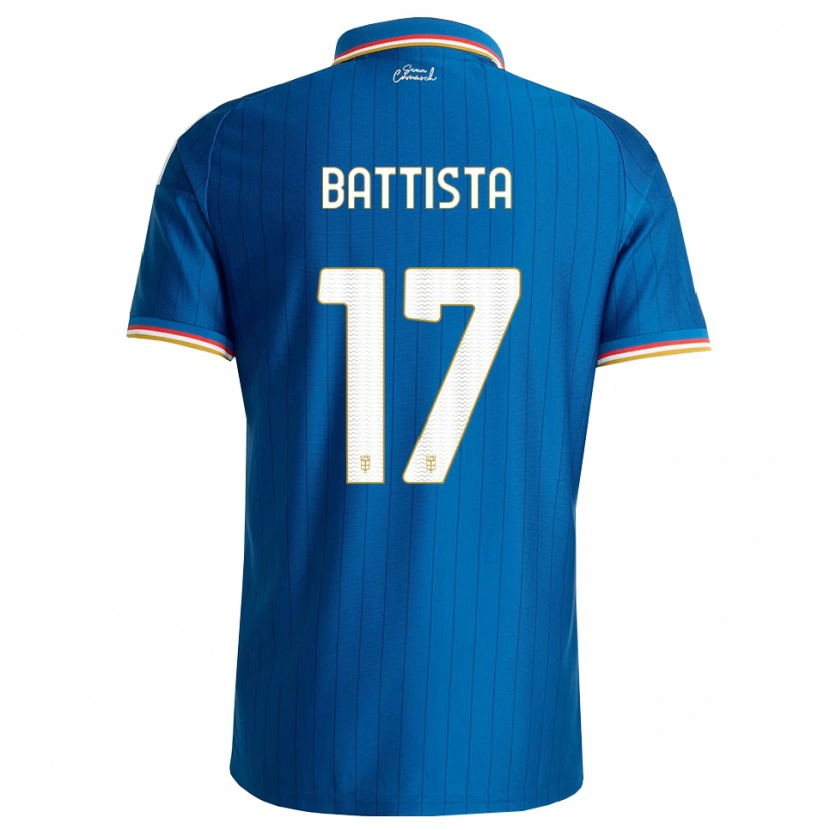 Danxen Dames Riccardo Battista #17 Blauw Wit Rood Thuisshirt Thuistenue 2026/27 T-Shirt België