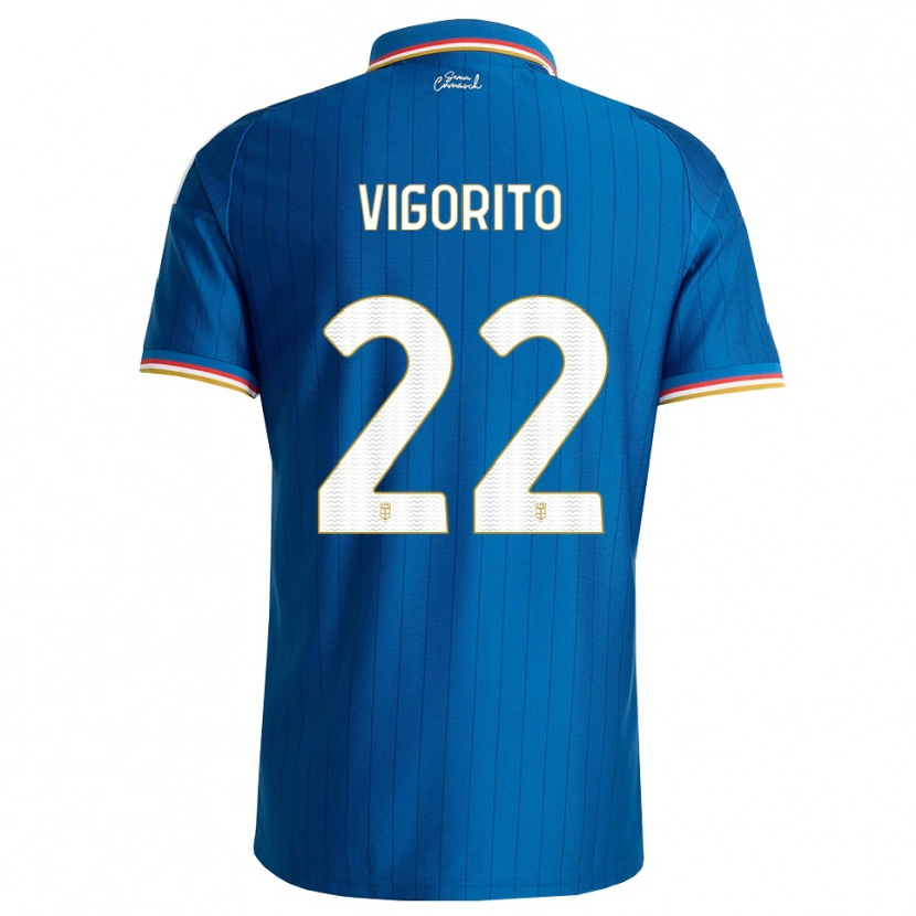 Danxen Dames Mauro Vigorito #22 Blauw Wit Rood Thuisshirt Thuistenue 2026/27 T-Shirt België