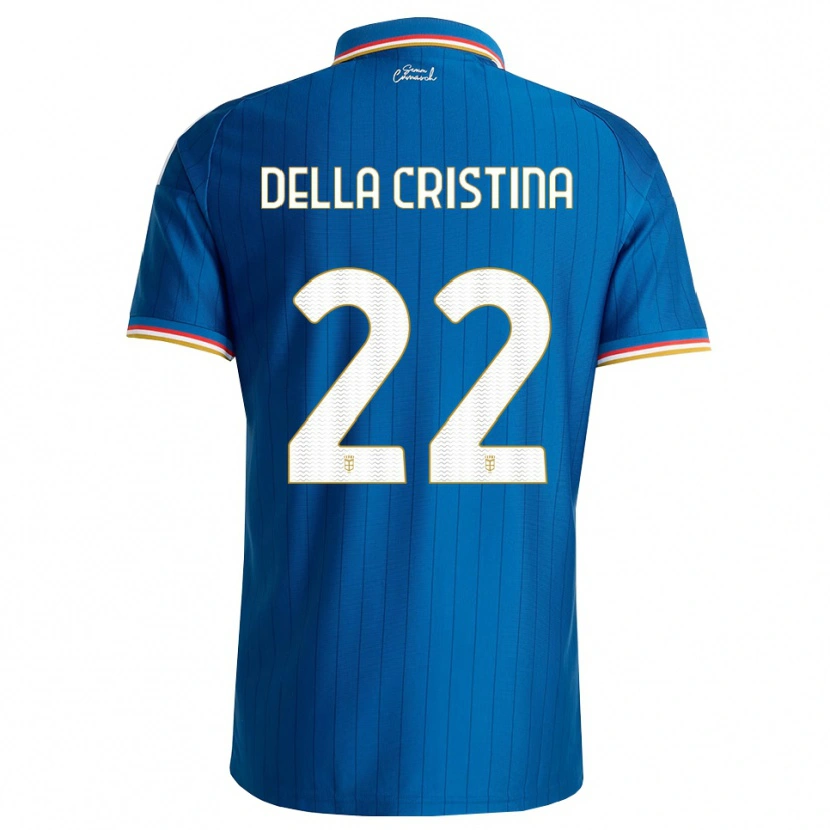 Danxen Dames Stefano Della Cristina #22 Blauw Wit Rood Thuisshirt Thuistenue 2026/27 T-Shirt België