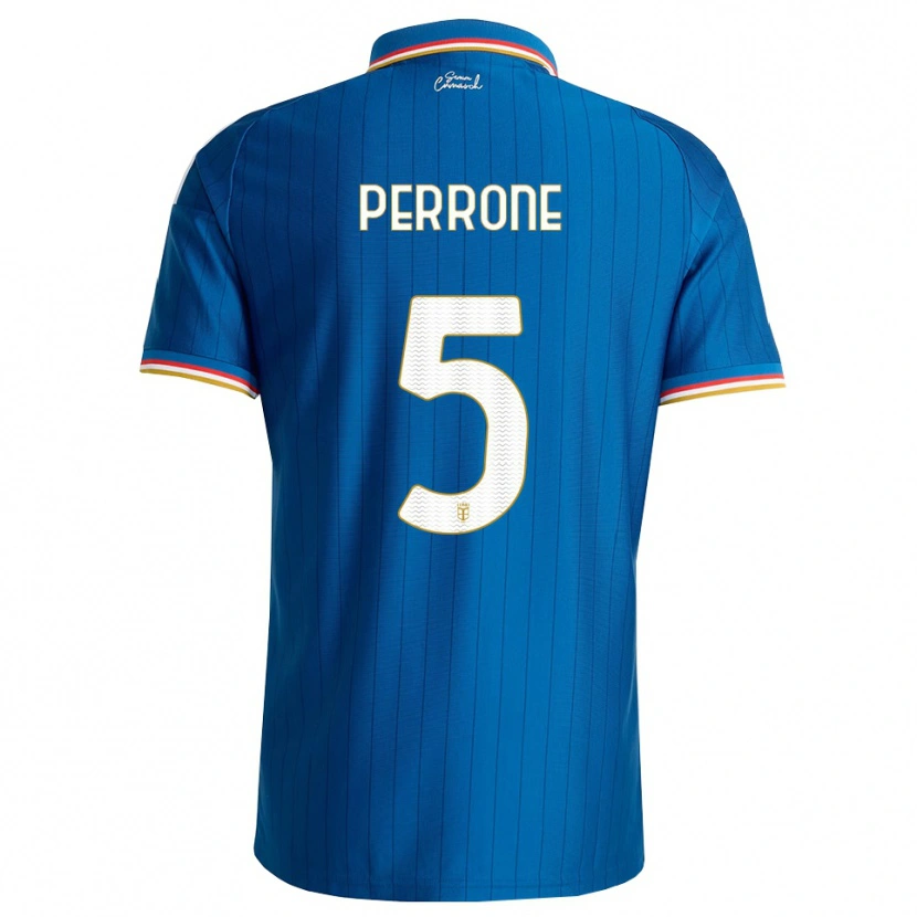 Danxen Dames Máximo Perrone #5 Blauw Wit Rood Thuisshirt Thuistenue 2026/27 T-Shirt België