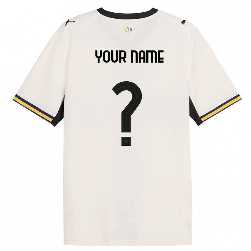 Danxen Dames Uw Naam #0 Off-White Zwart Geel Thuisshirt Thuistenue 2026/27 T-Shirt België