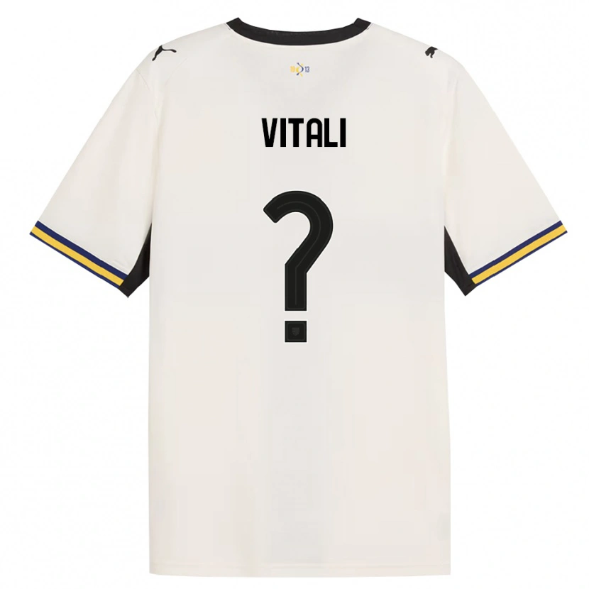 Danxen Dames Lorenzo Vitali #0 Off-White Zwart Geel Thuisshirt Thuistenue 2026/27 T-Shirt België