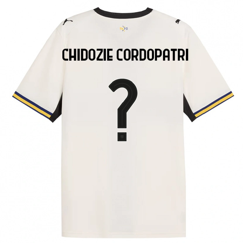 Danxen Dames Mark Chidozie Cordopatri #0 Off-White Zwart Geel Thuisshirt Thuistenue 2026/27 T-Shirt België