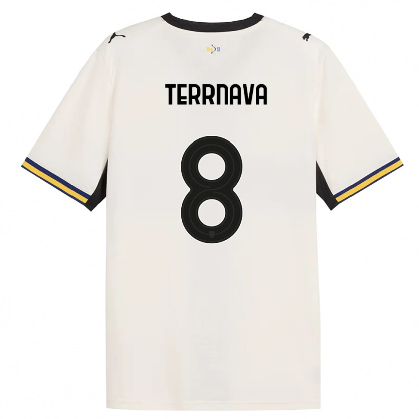 Danxen Dames Dren Terrnava #8 Off-White Zwart Geel Thuisshirt Thuistenue 2026/27 T-Shirt België
