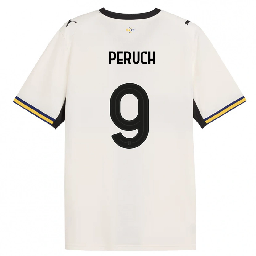 Danxen Dames Pietro Peruch #9 Off-White Zwart Geel Thuisshirt Thuistenue 2026/27 T-Shirt België