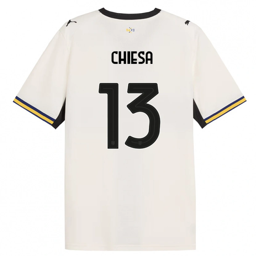 Danxen Dames Riccardo Chiesa #13 Off-White Zwart Geel Thuisshirt Thuistenue 2026/27 T-Shirt België