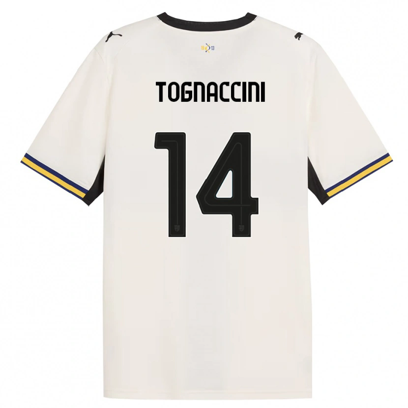 Danxen Dames Vittorio Tognaccini #14 Off-White Zwart Geel Thuisshirt Thuistenue 2026/27 T-Shirt België