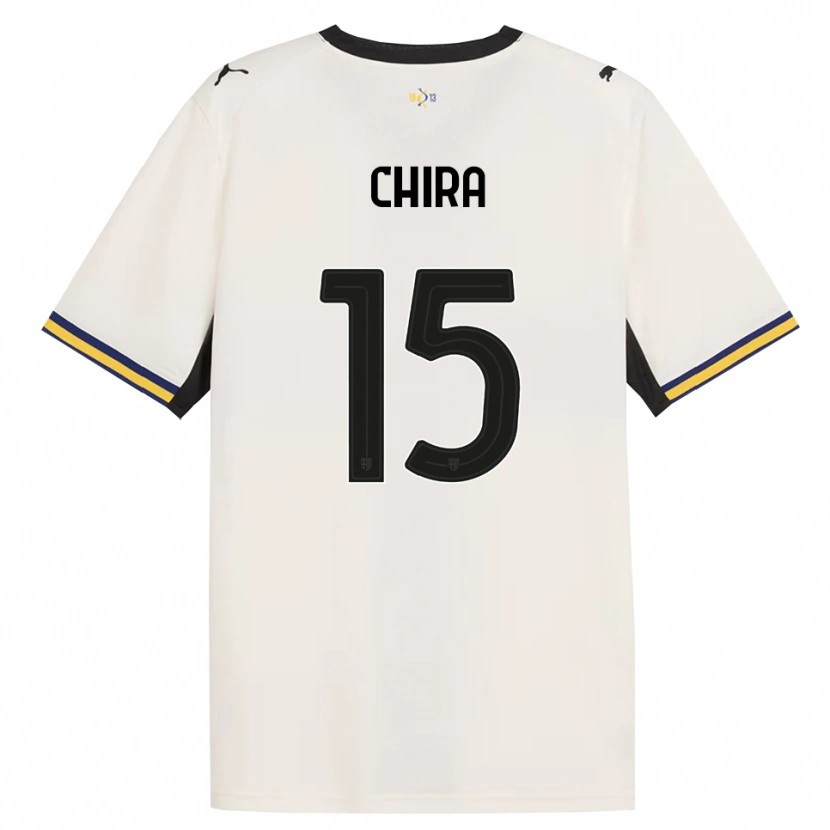 Danxen Dames Alessandro Chira #15 Off-White Zwart Geel Thuisshirt Thuistenue 2026/27 T-Shirt België