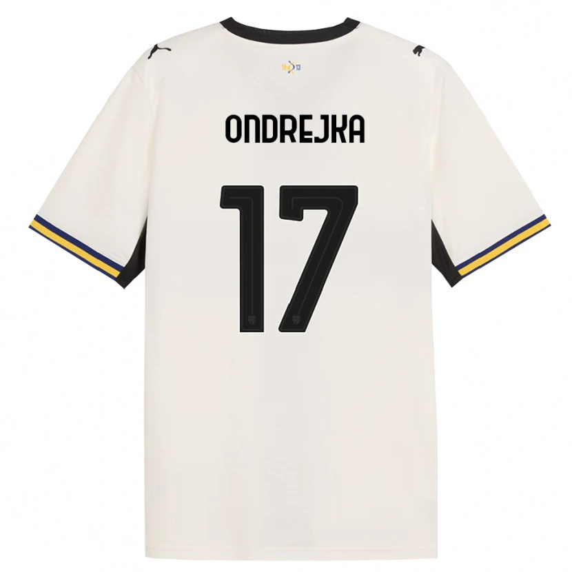 Danxen Dames Jacob Ondrejka #17 Off-White Zwart Geel Thuisshirt Thuistenue 2026/27 T-Shirt België