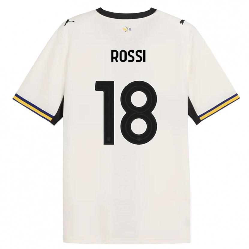Danxen Dames Diego Rossi #18 Off-White Zwart Geel Thuisshirt Thuistenue 2026/27 T-Shirt België