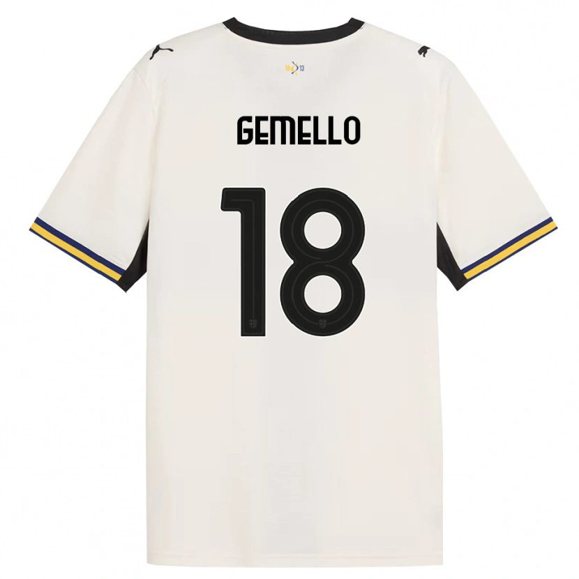 Danxen Dames Andrea Gemello #18 Off-White Zwart Geel Thuisshirt Thuistenue 2026/27 T-Shirt België