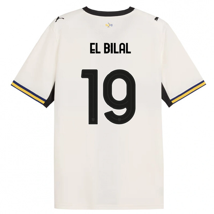 Danxen Dames El Bilal Touré #19 Off-White Zwart Geel Thuisshirt Thuistenue 2026/27 T-Shirt België