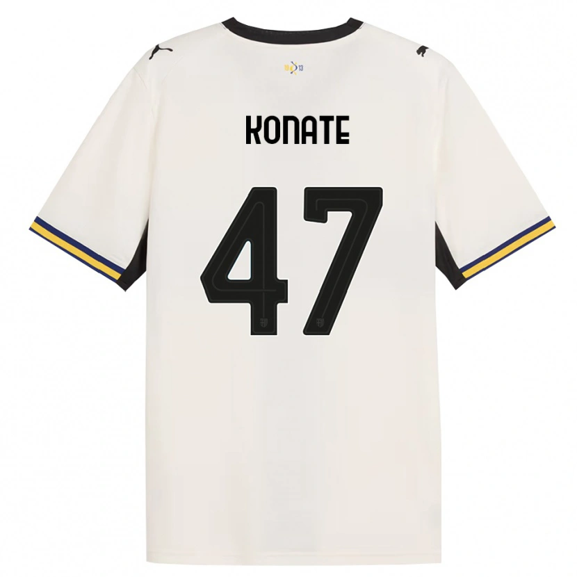 Danxen Dames Abdou-Salam Konate #47 Off-White Zwart Geel Thuisshirt Thuistenue 2026/27 T-Shirt België