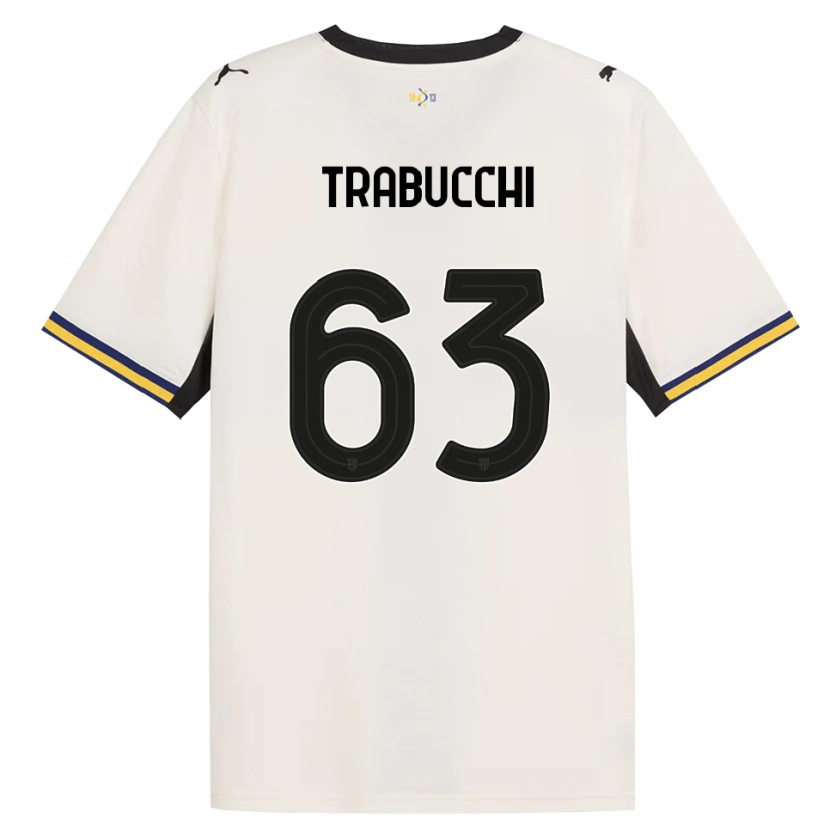 Danxen Dames Nicolas Trabucchi #63 Off-White Zwart Geel Thuisshirt Thuistenue 2026/27 T-Shirt België