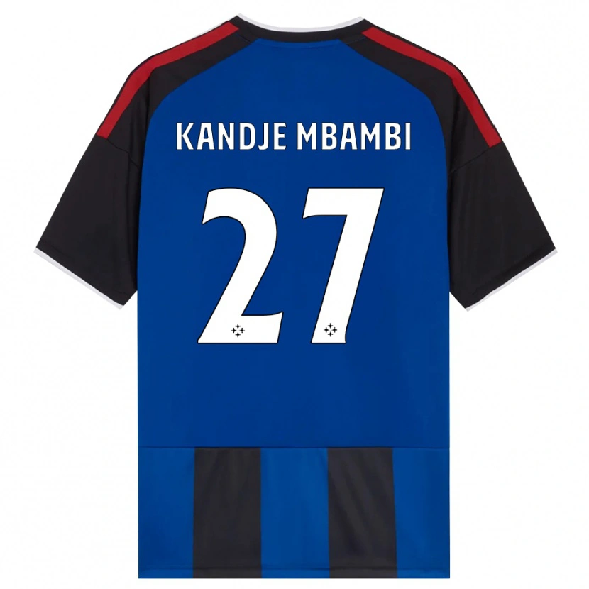 Danxen Dames Jeremy Mbambi #27 Zwart Rood Wit Blauw Thuisshirt Thuistenue 2026/27 T-Shirt België