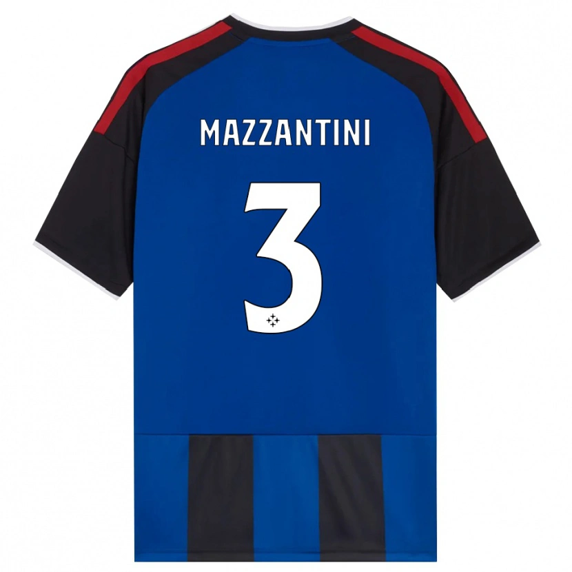 Danxen Dames Niccolò Mazzantini #3 Zwart Rood Wit Blauw Thuisshirt Thuistenue 2026/27 T-Shirt België