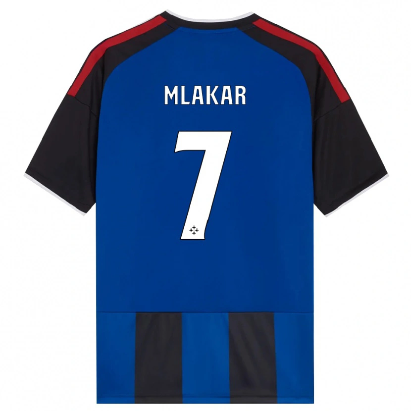 Danxen Dames Jan Mlakar #7 Zwart Rood Wit Blauw Thuisshirt Thuistenue 2026/27 T-Shirt België