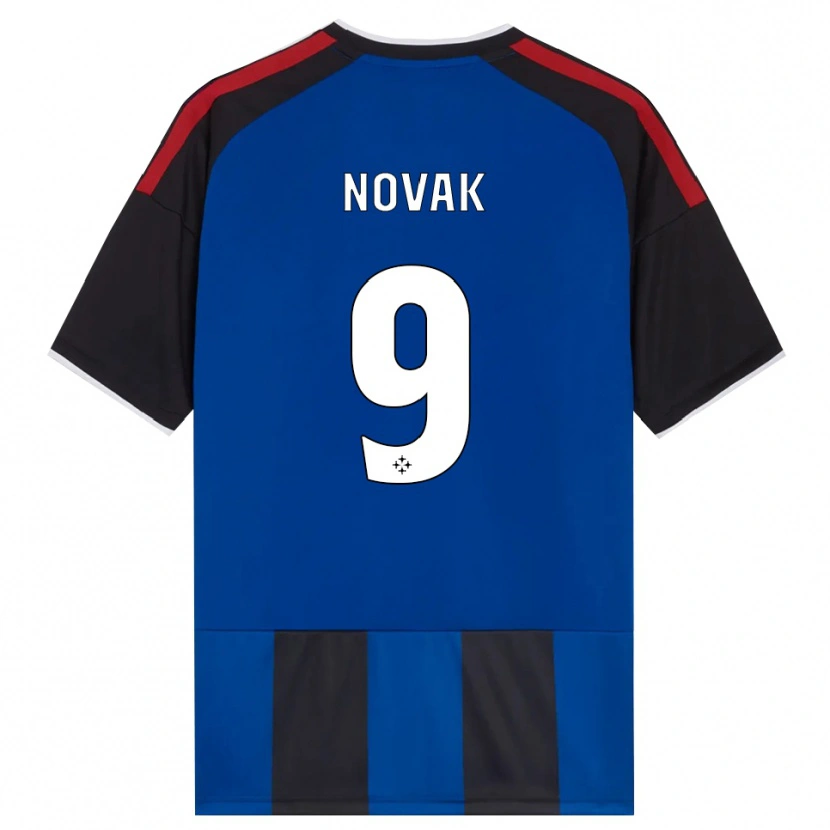 Danxen Dames Maros Novak #9 Zwart Rood Wit Blauw Thuisshirt Thuistenue 2026/27 T-Shirt België