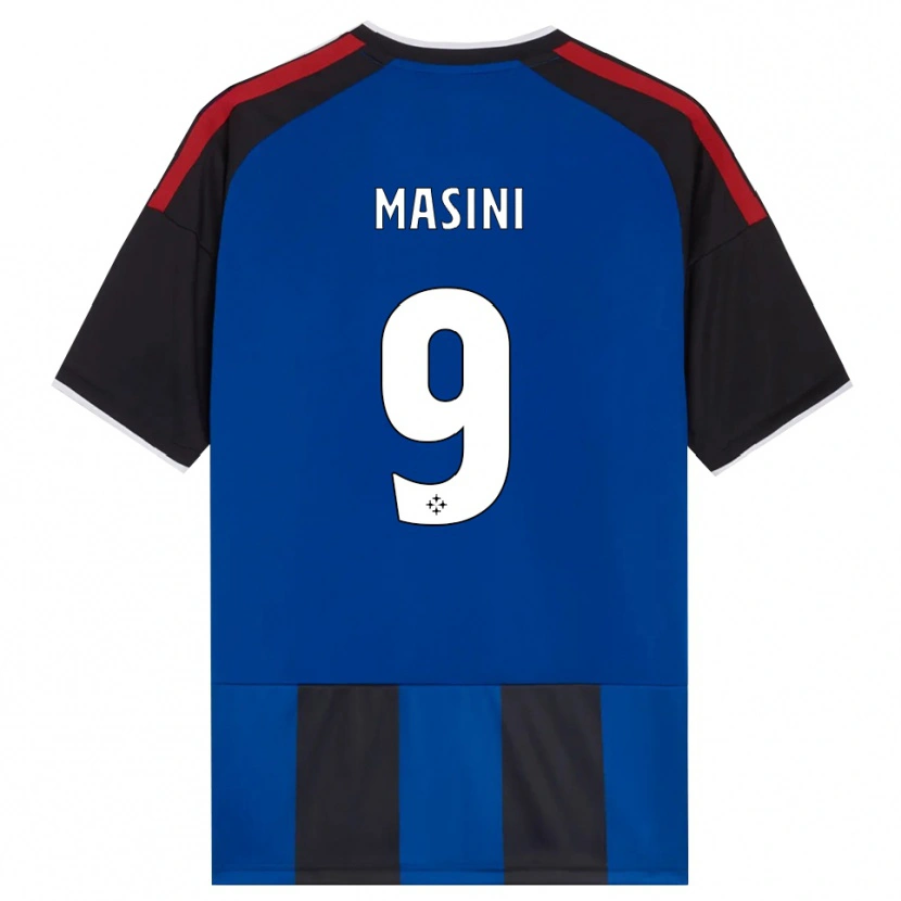 Danxen Dames Tommaso Masini #9 Zwart Rood Wit Blauw Thuisshirt Thuistenue 2026/27 T-Shirt België