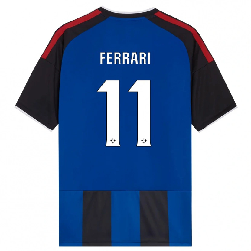 Danxen Dames Tommaso Ferrari #11 Zwart Rood Wit Blauw Thuisshirt Thuistenue 2026/27 T-Shirt België