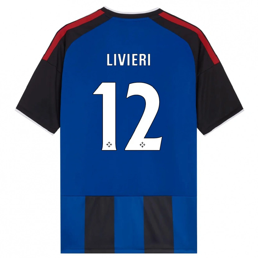 Danxen Dames Alessandro Livieri #12 Zwart Rood Wit Blauw Thuisshirt Thuistenue 2026/27 T-Shirt België