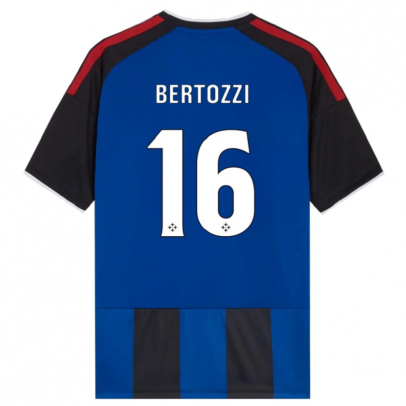 Danxen Dames Andrea Bertozzi #16 Zwart Rood Wit Blauw Thuisshirt Thuistenue 2026/27 T-Shirt België