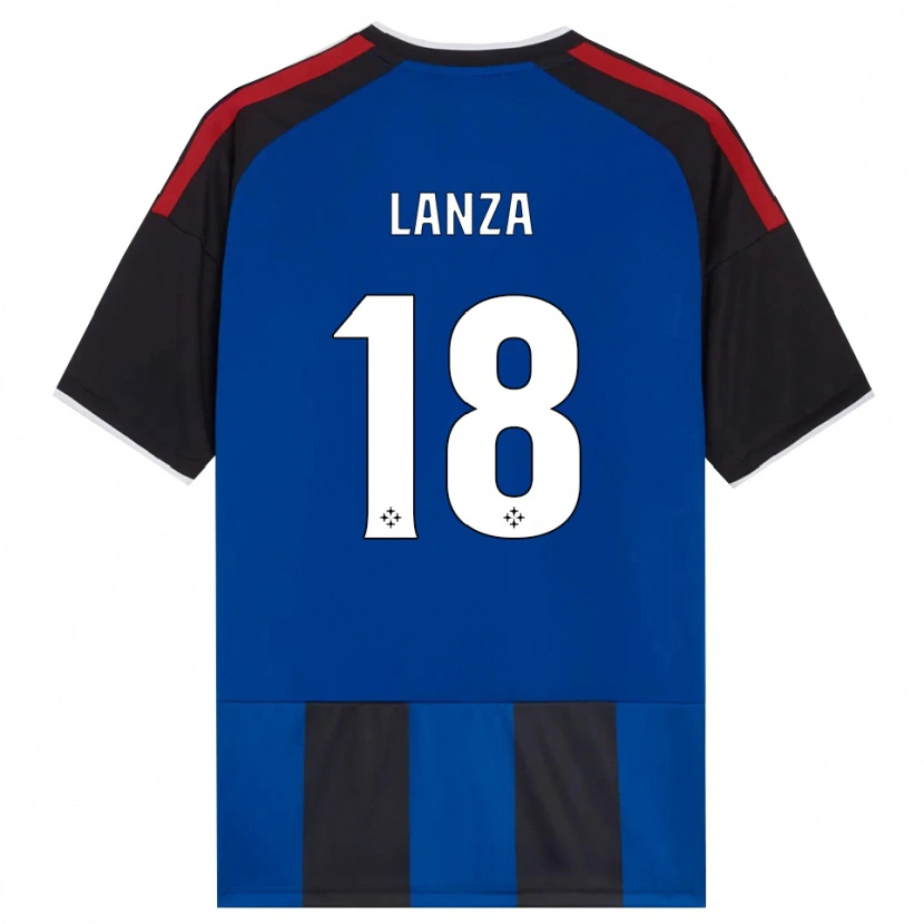 Danxen Dames Manuel Lanza #18 Zwart Rood Wit Blauw Thuisshirt Thuistenue 2026/27 T-Shirt België