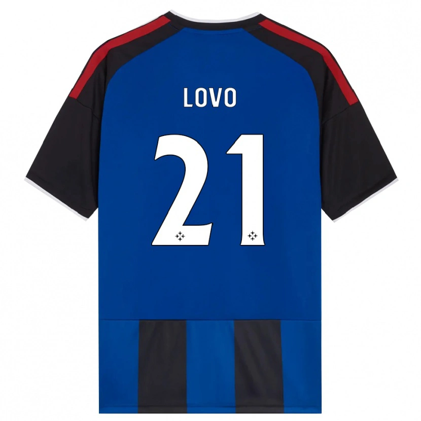 Danxen Dames Christian Lovo #21 Zwart Rood Wit Blauw Thuisshirt Thuistenue 2026/27 T-Shirt België