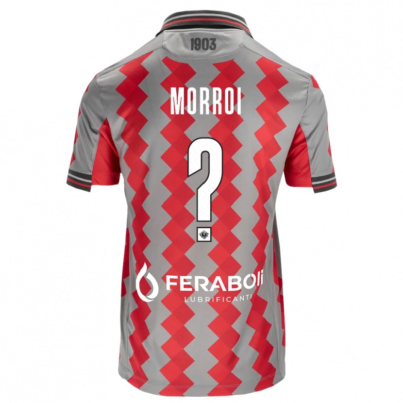 Danxen Dames Lorenzo Morroi #0 Grijs Rood Wit Thuisshirt Thuistenue 2026/27 T-Shirt België