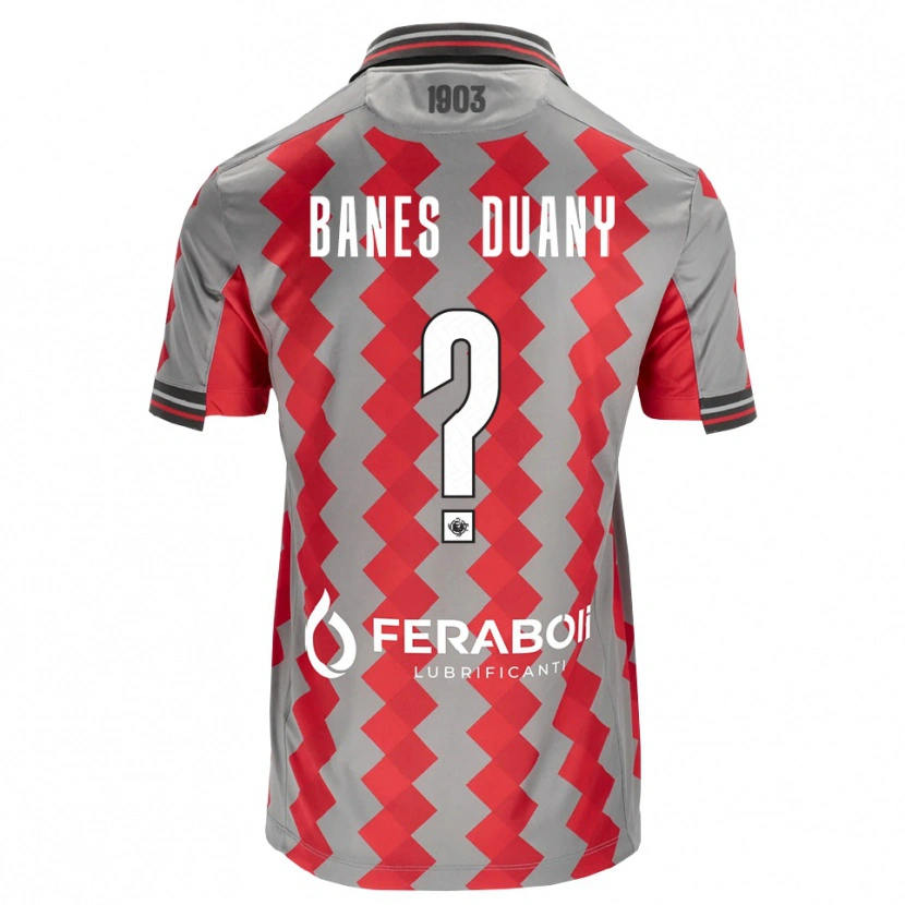 Danxen Dames Alessandro Banes Duany #0 Grijs Rood Wit Thuisshirt Thuistenue 2026/27 T-Shirt België