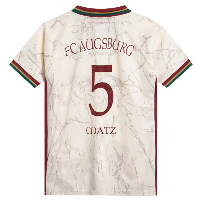 Danxen Dames Maximilian Matz #5 Groen Rijst Wit Bordeauxrood Thuisshirt Thuistenue 2026/27 T-Shirt België