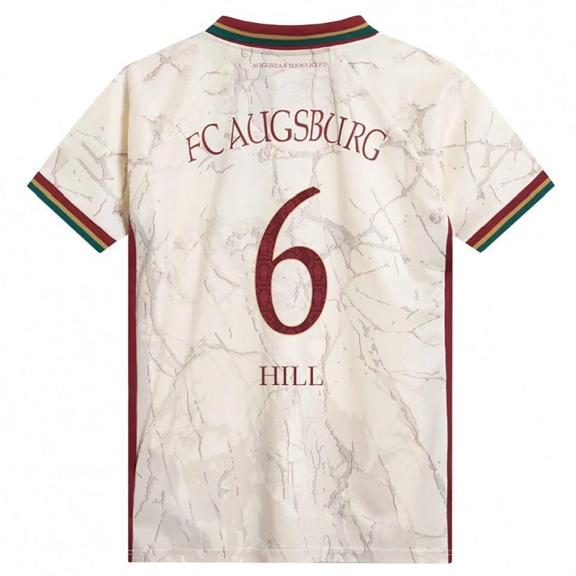 Danxen Dames Niklas Hill #6 Groen Rijst Wit Bordeauxrood Thuisshirt Thuistenue 2026/27 T-Shirt België